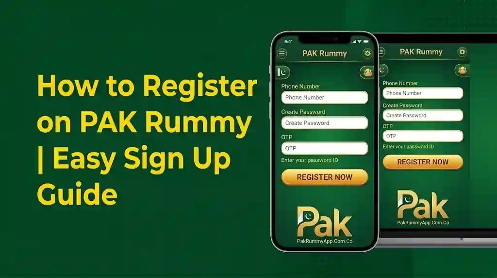How to Register on PAK Rummy